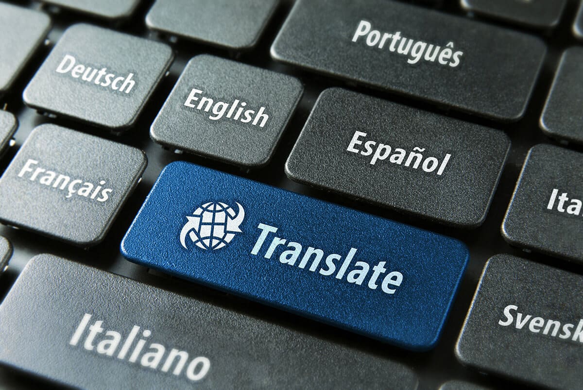 clavier avec touche traduction