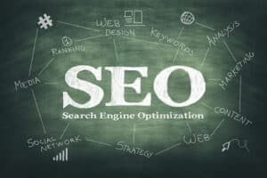 diagramme avec seo au centre