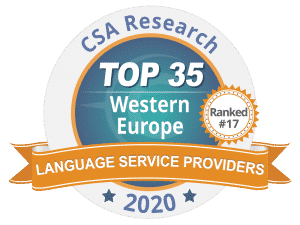 Classement européen 2020 des entreprises de traduction