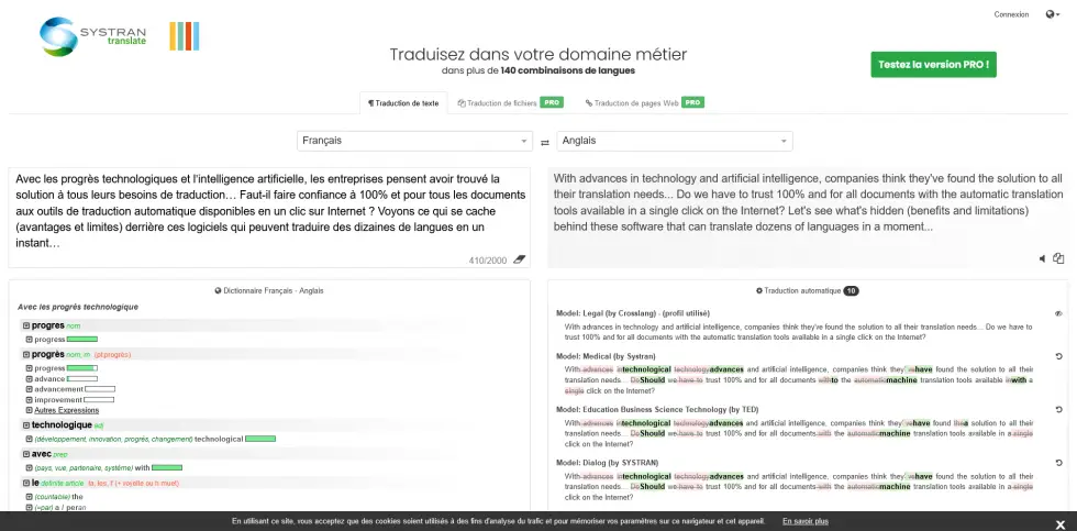 Systran Premium translator